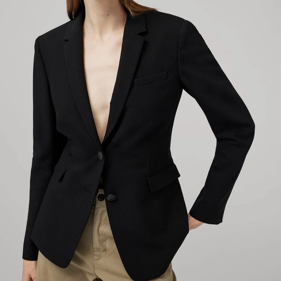 JACKET- Rag & Bone Razor Black Blazer - Picture 8 of 10